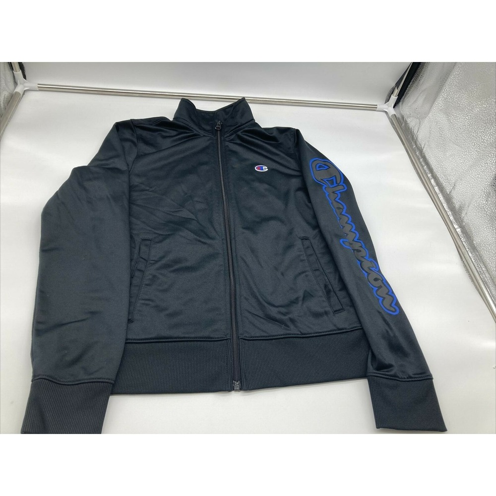Champion Youth Girls‎ Jacket Size Large Black Zip Up Jacket With Pockets
